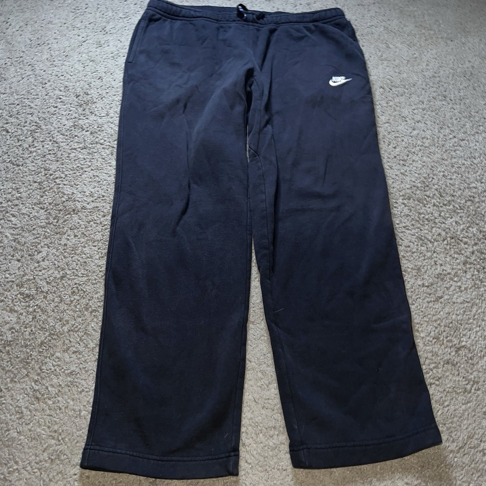 Nike Logo Black‎ Baggy Wide Leg Sweatpants Retro Y2K Skater - Men's XL